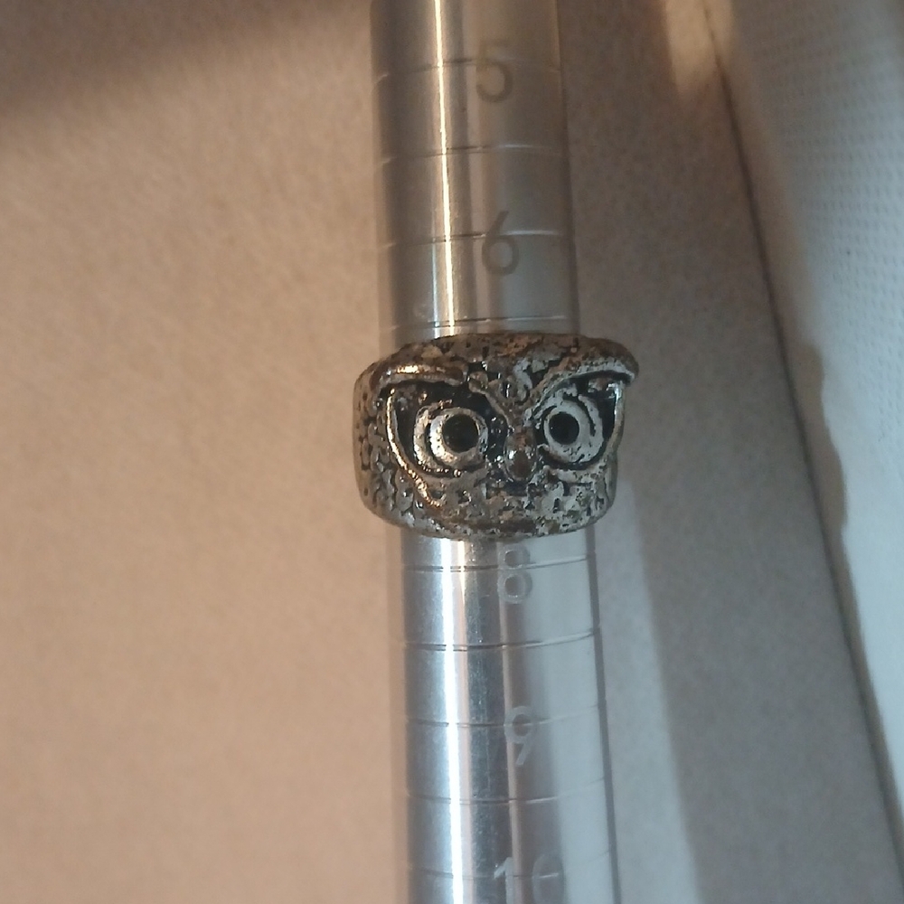 Silver Owl Ring Vintage - Picture 2 of 6